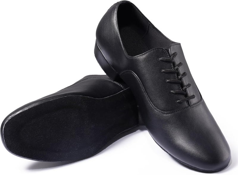 Dynadans Men's Leather Sole Ballroom Dance Shoes Latin Shoes for Salsa Character Tango Waltz - Image 5